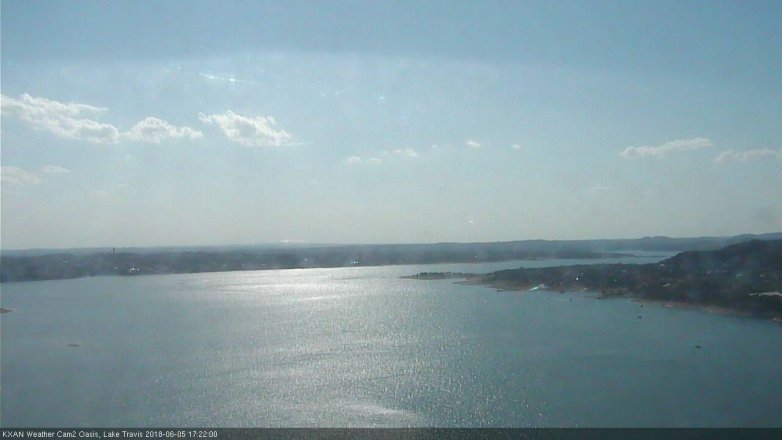 Lake Travis webcam, June 5, 2018 4:25 PM CT
