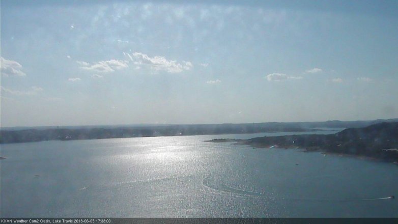 Lake Travis webcam, June 5, 2018 4:35 PM CT