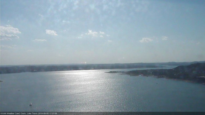 Lake Travis webcam, June 5, 2018 4:40 PM CT
