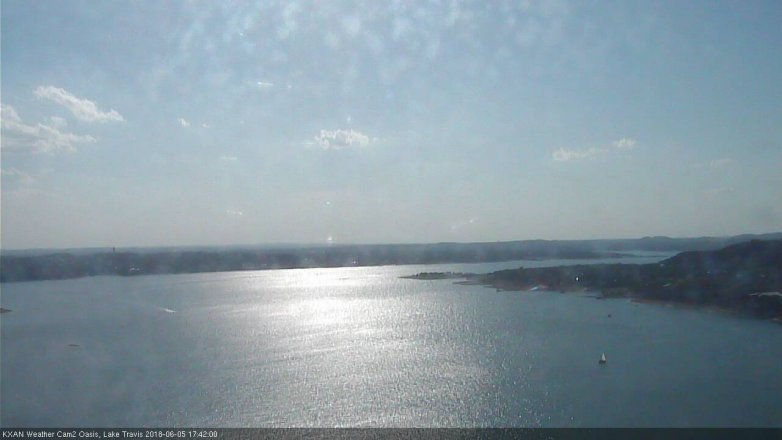 Lake Travis webcam, June 5, 2018 4:45 PM CT