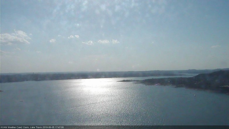 Lake Travis webcam, June 5, 2018 4:50 PM CT