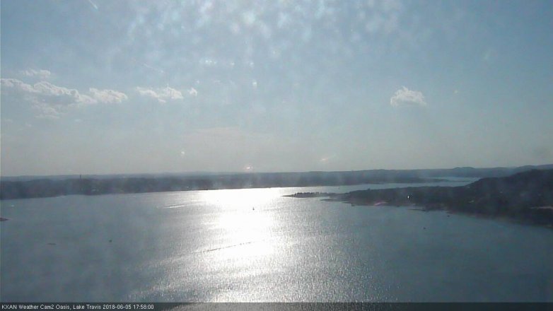 Lake Travis webcam, June 5, 2018 5:00 PM CT
