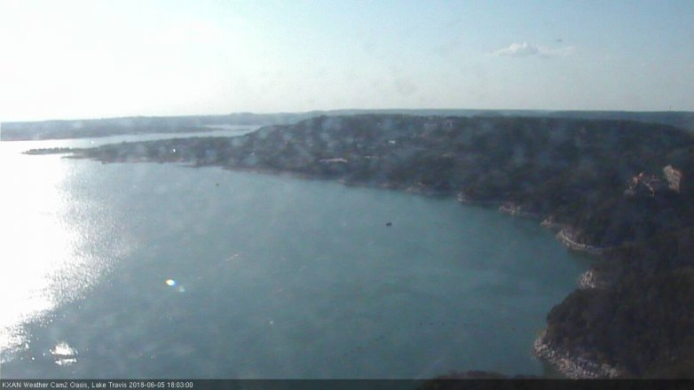 Lake Travis webcam, June 5, 2018 5:05 PM CT