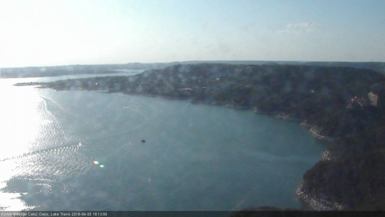 Lake Travis webcam, June 5, 2018 5:15 PM CT