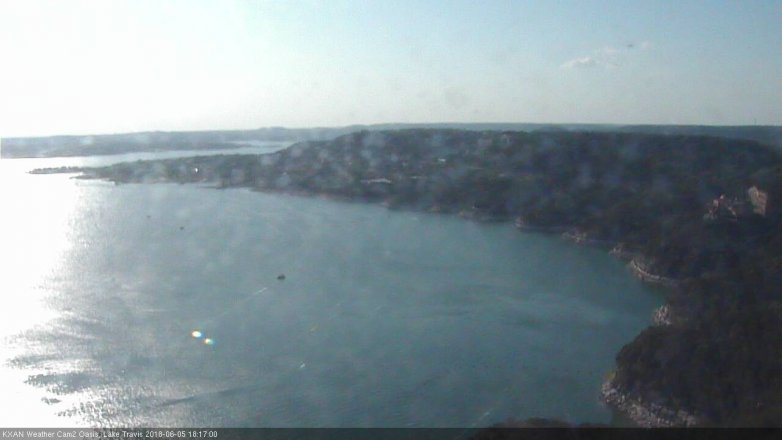 Lake Travis webcam, June 5, 2018 5:20 PM CT