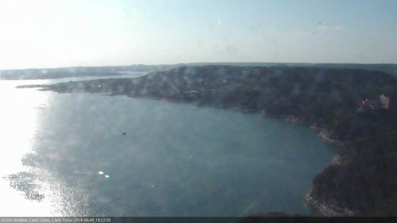 Lake Travis webcam, June 5, 2018 5:25 PM CT