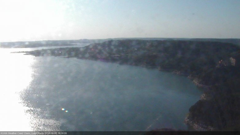 Lake Travis webcam, June 5, 2018 5:40 PM CT