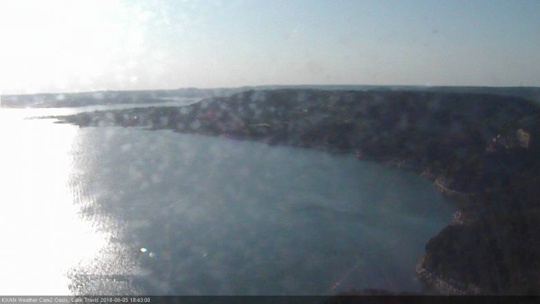 Lake Travis webcam, June 5, 2018 5:45 PM CT