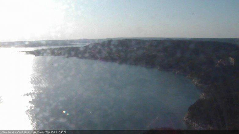 Lake Travis webcam, June 5, 2018 5:50 PM CT