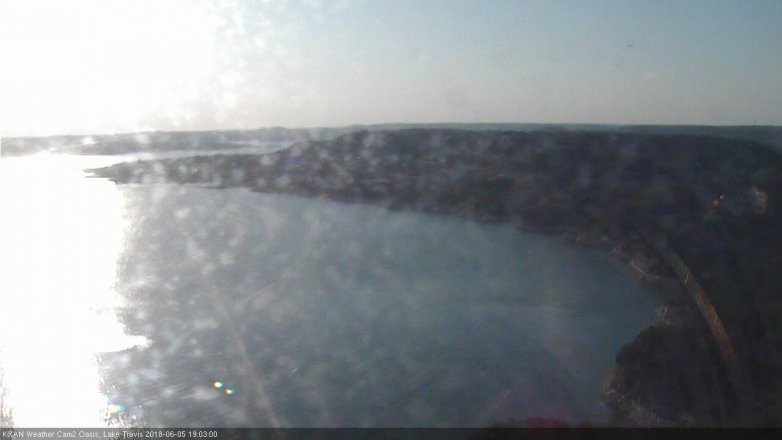 Lake Travis webcam, June 5, 2018 6:05 PM CT