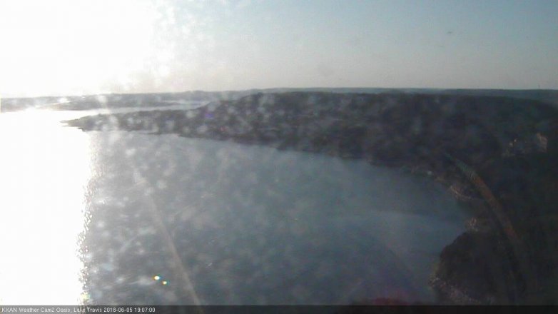 Lake Travis webcam, June 5, 2018 6:10 PM CT