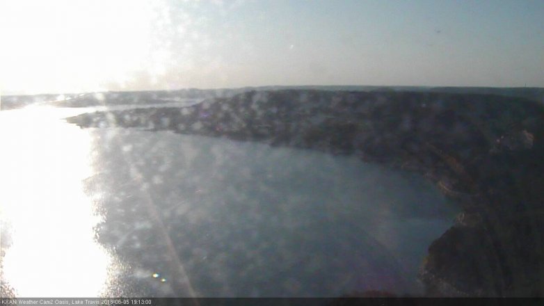 Lake Travis webcam, June 5, 2018 6:15 PM CT