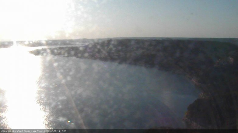 Lake Travis webcam, June 5, 2018 6:20 PM CT