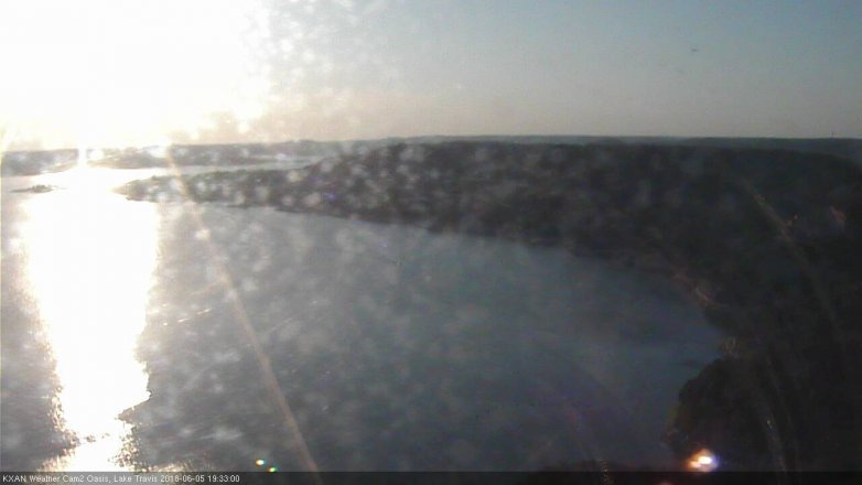 Lake Travis webcam, June 5, 2018 6:35 PM CT