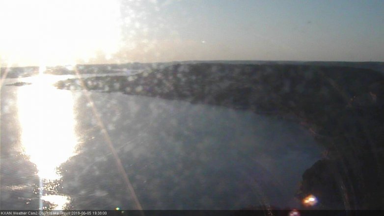 Lake Travis webcam, June 5, 2018 6:40 PM CT