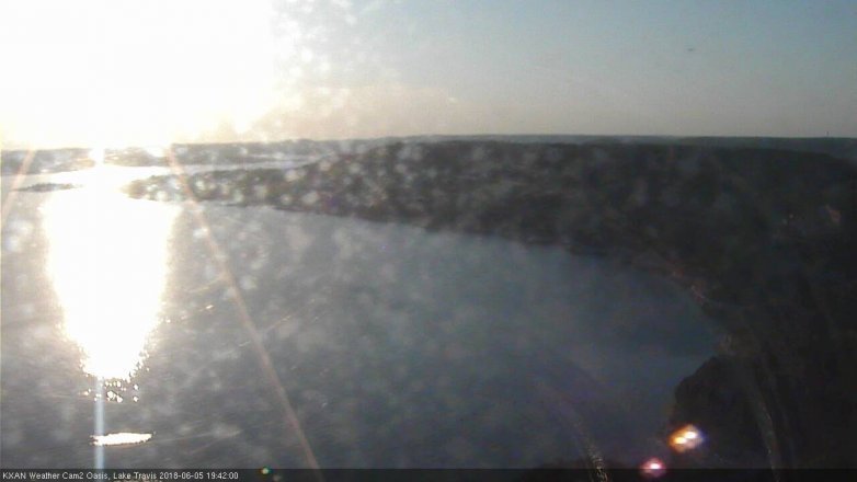 Lake Travis webcam, June 5, 2018 6:45 PM CT