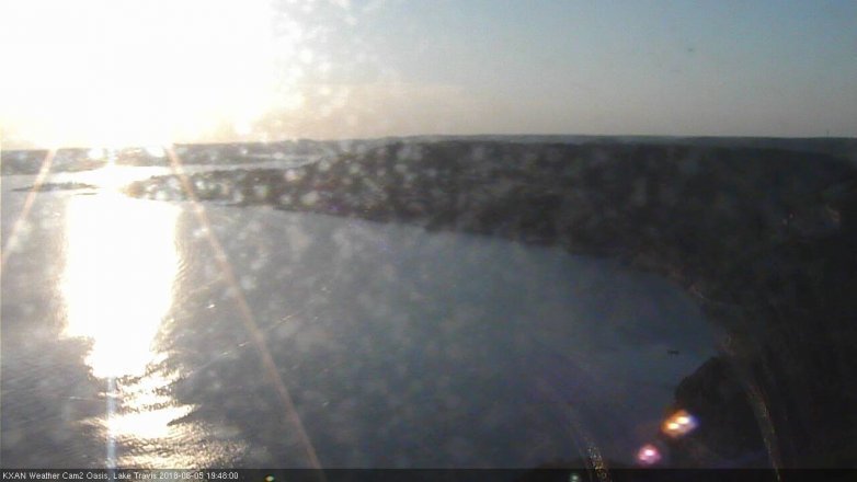 Lake Travis webcam, June 5, 2018 6:50 PM CT