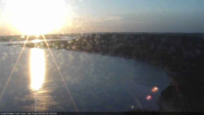 Lake Travis webcam, June 5, 2018 7:10 PM CT