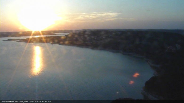 Lake Travis webcam, June 5, 2018 7:20 PM CT