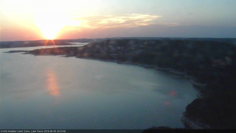 Lake Travis webcam, June 5, 2018 7:25 PM CT