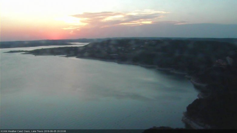 Lake Travis webcam, June 5, 2018 7:35 PM CT