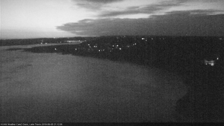 Lake Travis webcam, June 5, 2018 8:15 PM CT