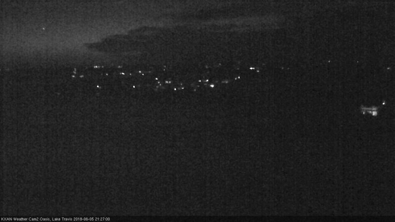 Lake Travis webcam, June 5, 2018 8:30 PM CT