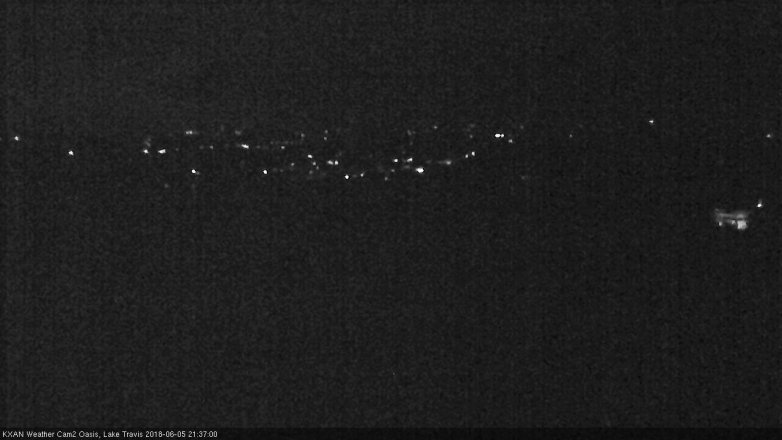 Lake Travis webcam, June 5, 2018 8:40 PM CT
