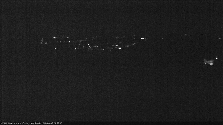 Lake Travis webcam, June 5, 2018 9:00 PM CT