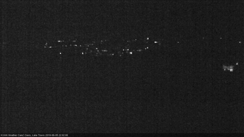 Lake Travis webcam, June 5, 2018 9:05 PM CT
