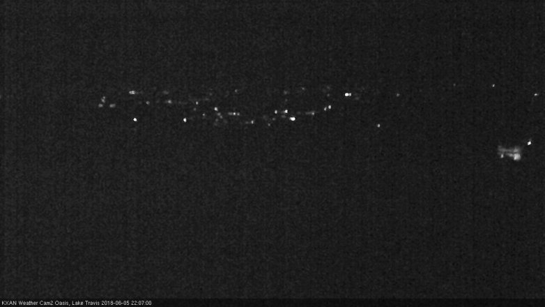 Lake Travis webcam, June 5, 2018 9:10 PM CT