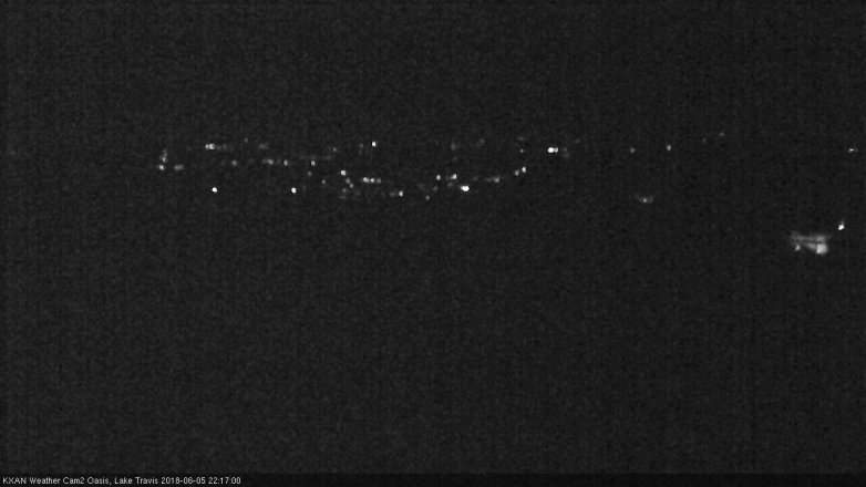 Lake Travis webcam, June 5, 2018 9:20 PM CT