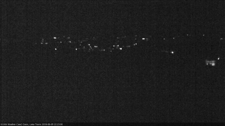 Lake Travis webcam, June 5, 2018 9:25 PM CT