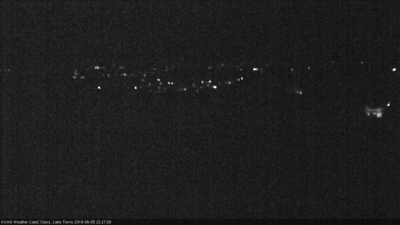 Lake Travis webcam, June 5, 2018 9:30 PM CT