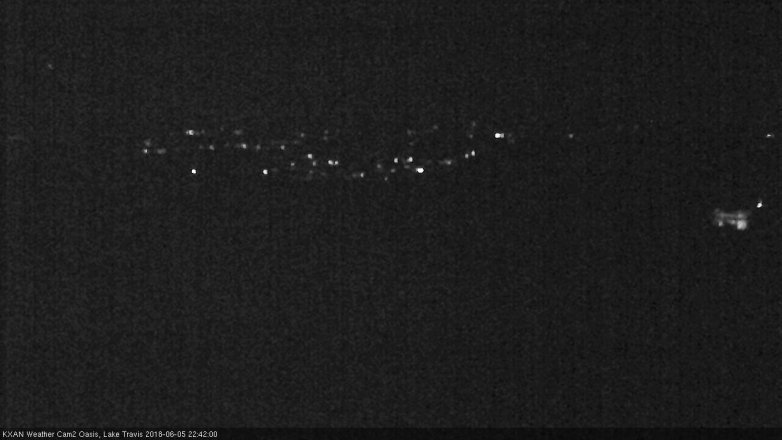 Lake Travis webcam, June 5, 2018 9:45 PM CT