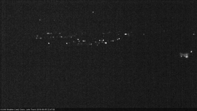 Lake Travis webcam, June 5, 2018 9:50 PM CT