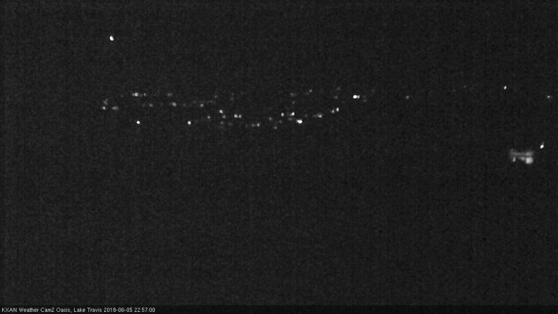 Lake Travis webcam, June 5, 2018 10:00 PM CT