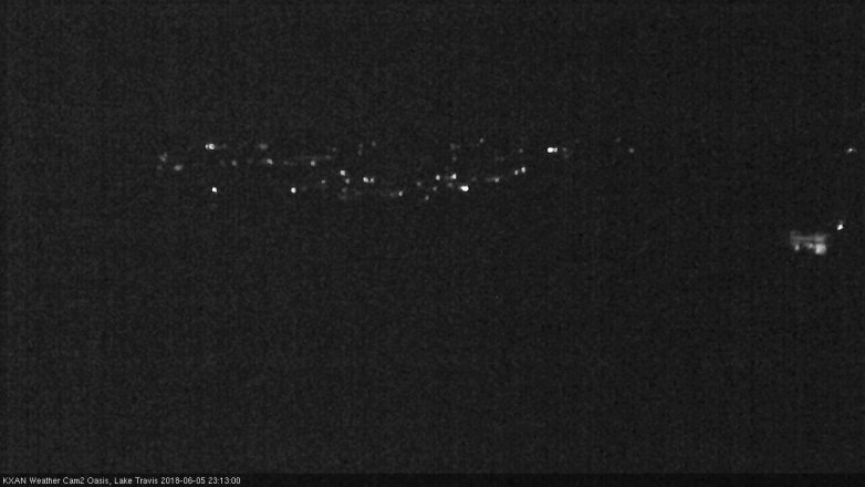 Lake Travis webcam, June 5, 2018 10:15 PM CT