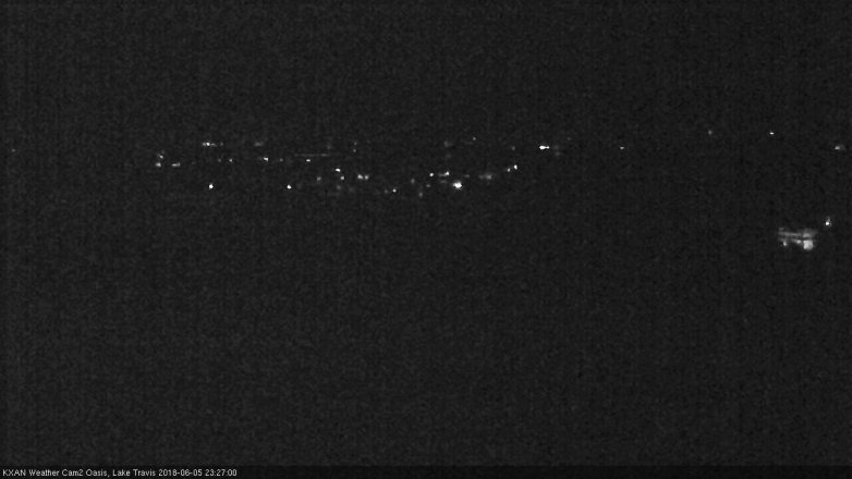 Lake Travis webcam, June 5, 2018 10:30 PM CT