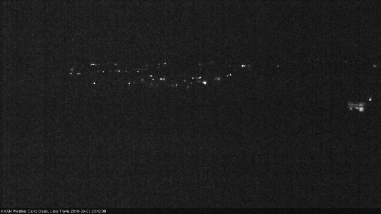 Lake Travis webcam, June 5, 2018 10:45 PM CT