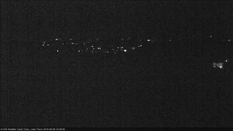 Lake Travis webcam, June 5, 2018 10:50 PM CT