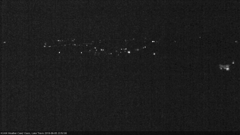 Lake Travis webcam, June 5, 2018 10:55 PM CT