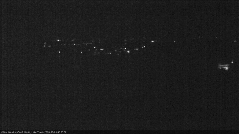 Lake Travis webcam, June 5, 2018 11:05 PM CT