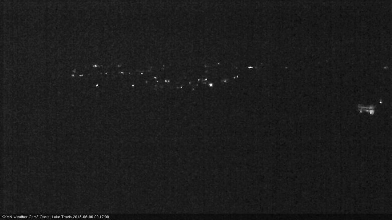 Lake Travis webcam, June 5, 2018 11:20 PM CT