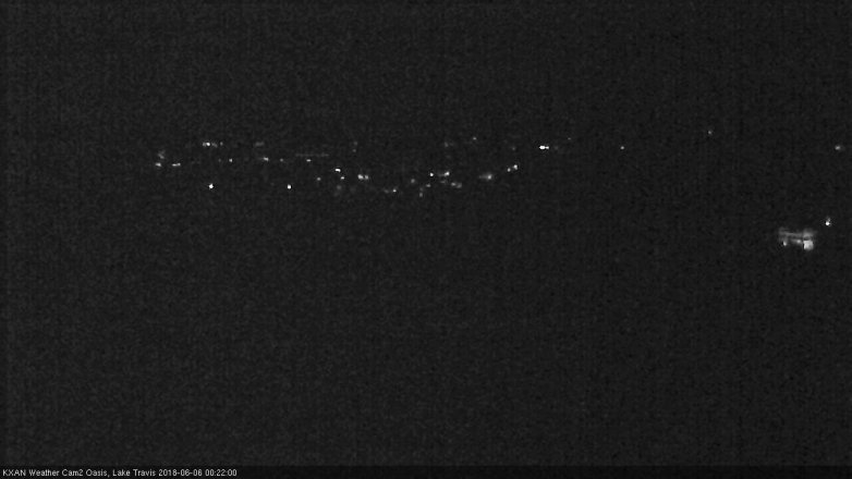 Lake Travis webcam, June 5, 2018 11:25 PM CT