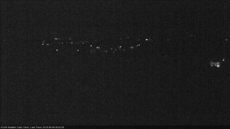 Lake Travis webcam, June 5, 2018 11:45 PM CT