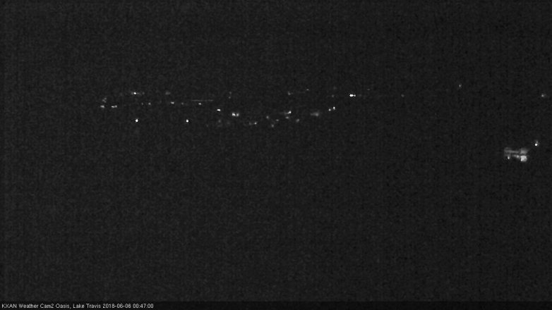 Lake Travis webcam, June 5, 2018 11:50 PM CT