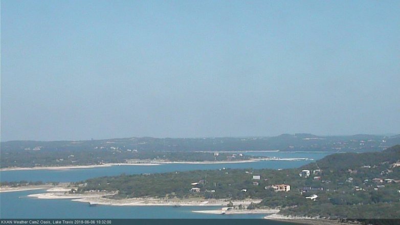 Lake Travis webcam, June 6, 2018 9:35 AM CT