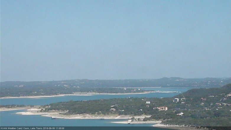 Lake Travis webcam, June 6, 2018 10:10 AM CT