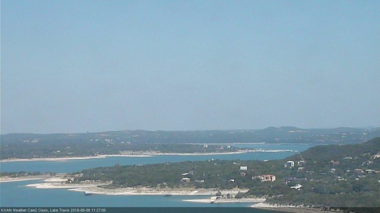 Lake Travis webcam, June 6, 2018 10:30 AM CT